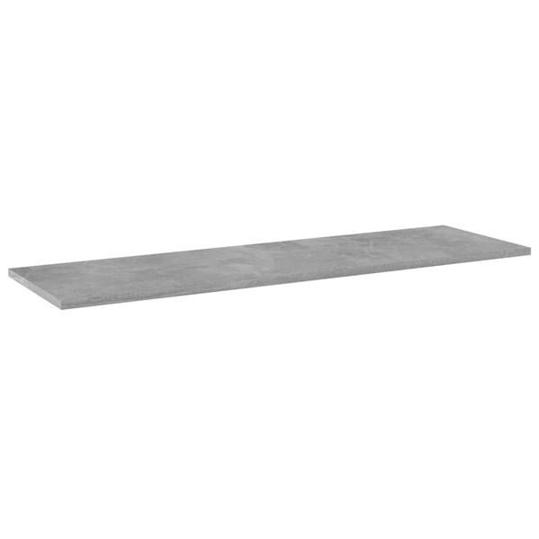 vidaXL Panneaux de biblioth&egrave;que 8pcs Gris b&eacute;ton 100x30x1,5cm Agglom&eacute;r&eacute;