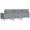 vidaXL Canapé à 3 places Gris clair 210 cm Tissu