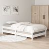 vidaXL Lit empilable sans matelas blanc 80x200 cm bois de pin massif