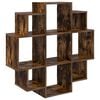 vidaXL &Eacute;tag&egrave;re Murale Ch&ecirc;ne fum&eacute; 90 x 25 x 90 cm Bois d'ing&eacute;nierie