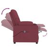 vidaXL Fauteuil inclinable &eacute;lectrique Rouge bordeaux Tissu