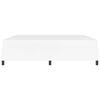 vidaXL Cadre de lit avec matelas Blanc 200 x 200 cm tissu