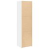 vidaXL Buffet haut blanc 50x42,5x185 cm bois d'ing&eacute;nierie