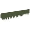 vidaXL Bordure de Pelouse 30 pc 103 x 20 cm Acier Vert olive