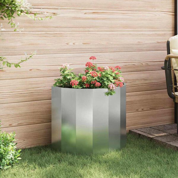 vidaXL Jardini&egrave;re Argent 60 x 30 x 50 cm Acier galvanis&eacute;