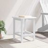 vidaXL Table d'appoint Blanc 38 x 38 x 46 cm Poly&eacute;thyl&egrave;ne