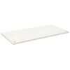 vidaXL Dessus de bureau blanc 110x55x2,5 cm bois massif de pin
