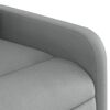 vidaXL Fauteuil de massage inclinable Gris clair Tissu