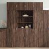 vidaXL Buffet haut ch&ecirc;ne marron 80x42,5x185 cm bois d'ing&eacute;nierie