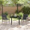 vidaXL Ensemble de salle &agrave; manger pour jardin 3 pcs Gris clair