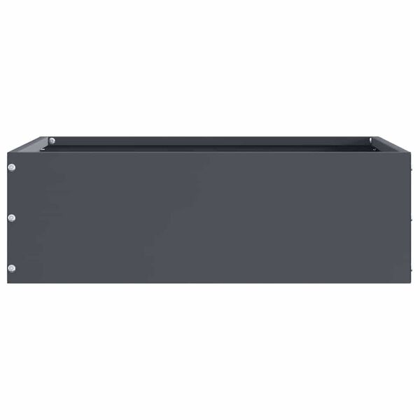 vidaXL Bordure de Pelouse 6 pcs Anthracite 40 x 40 x 13 cm Acier