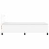 vidaXL Lit &agrave; ressorts avec matelas Blanc 100 x 200 cm Simili cuir