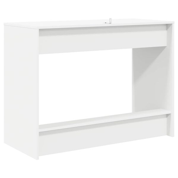 vidaXL Bureau de lit Blanc 100 x 45 x 75 cm Bois d'ing&eacute;nierie