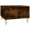 vidaXL Table basse ch&ecirc;ne fum&eacute; 55x55x36,5 cm bois d'ing&eacute;nierie