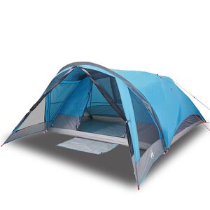 vidaXL Tente de cabine familiale 6 personnes bleu imperm&eacute;able
