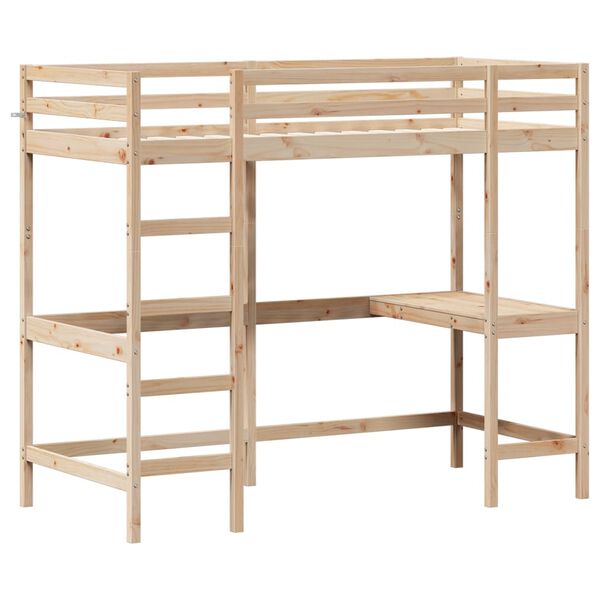 vidaXL Lit superposé sans matelas 90x190 cm bois massif de pin