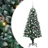vidaXL Sapin de No&euml;l artificiel Vert 150 cm PVC et acier et plastique