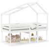 vidaXL Lit haut sans matelas blanc 80x200 cm bois de pin massif