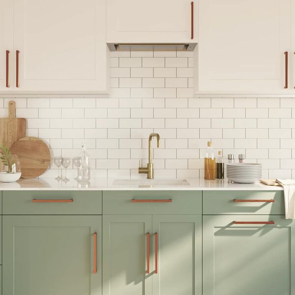 vidaXL Poign&eacute;es d'armoire 5 pcs bronze 224 mm acier inoxydable