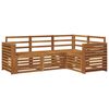 vidaXL Ensembles de canap&eacute;s 4 pcs Naturel Bois d'Acacia Massif