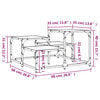 vidaXL Table basse sonoma gris 68x68x40 cm bois d'ingénierie
