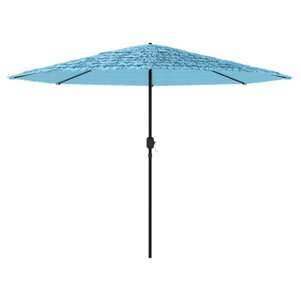 vidaXL Parasol de jardin avec m&acirc;t en acier bleu 388x388x248 cm