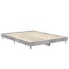 vidaXL Cadre de lit sans matelas gris béton 135x190 cm