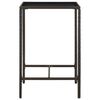 vidaXL Ensemble de bar de jardin 3 pcs coussins Résine tressée Marron