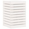 vidaXL Panier &agrave; linge blanc 44x44x66 cm bois massif de pin