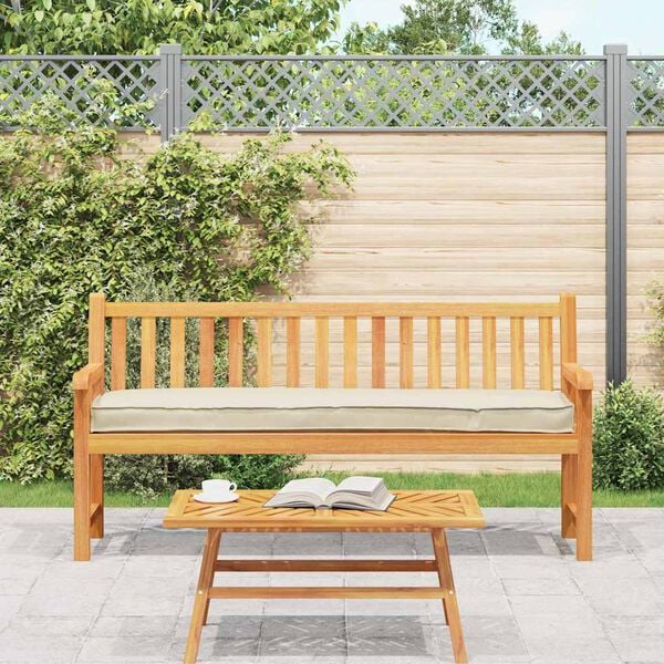 vidaXL Set de coussins de palette 2 pcs Cr&egrave;me 180 x 40 x 8 cm