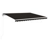 vidaXL Auvent r&eacute;tractable automatique 400x350 cm Anthracite