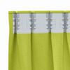 vidaXL Rideaux occultants avec anneaux 2 pcs Vert 140 x 140 cm