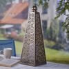 Luxform Lighting Lampe &agrave; LED sur piles Pyramid 45 cm Cuivre