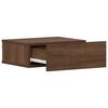 vidaXL Tables de chevet flottantes 2 pcs Ch&ecirc;ne marron 40x30x15 cm
