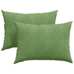 vidaXL Coussins de canap&eacute; 2 pcs Vert clair 70 x 50 cm