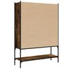 vidaXL Bibliothèque chêne fumé 102x30x141,5 cm bois d'ingénierie