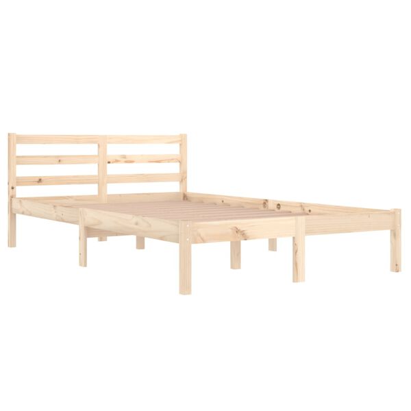 vidaXL Cadre de lit sans matelas bois de pin massif 120x200 cm