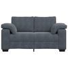 vidaXL Canap&eacute; causeuse gris fonc&eacute; 160x77x82 cm velours
