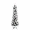 vidaXL Sapin de No&euml;l artificiel Blanc 150 cm PVC, m&eacute;tal et plastique