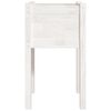 vidaXL Jardinières d'extérieur 2 pcs Blanc 40x40x70 cm Bois de pin