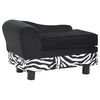 vidaXL Canap&eacute; pour chien Noir 57x34x36 cm Peluche