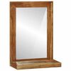 vidaXL Miroir de salle de bain avec miroir Marron Bois d'Acacia Massif