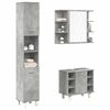 vidaXL Ensemble de meubles de salle de bain 3 pcs gris béton