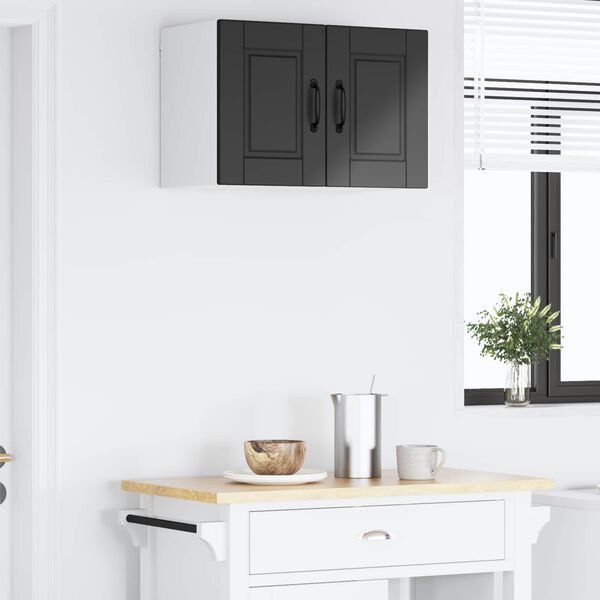 vidaXL Armoire de cuisine Noir 60 x 31 x 40 cm Bois d'ing&eacute;nierie