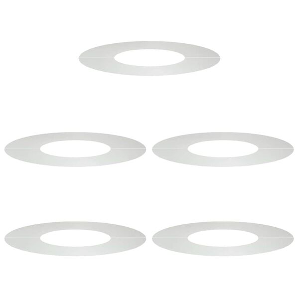 vidaXL adapté pour anneaux d'arbre plats 5 pcs Argent Ø30 / 60 cm