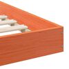 vidaXL Cadre de lit Brun cire 90 x 220 cm Pin massif