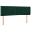 vidaXL T&ecirc;te de lit avec oreilles Vert fonc&eacute; 147x16x78/88 cm Velours