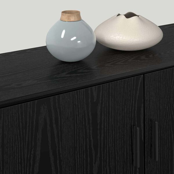 vidaXL Ensemble de meuble TV mural 3 pcs Ch&ecirc;ne noir 100 x 34,5 x 40 cm