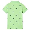 Polo pour enfants vert fluo 128