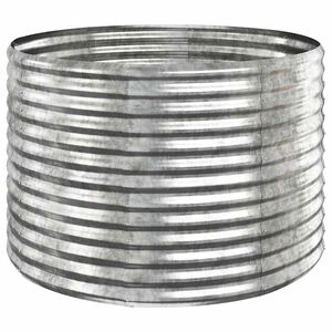 vidaXL Lit sur&eacute;lev&eacute; de jardin Acier galvanis&eacute; Argent&eacute;